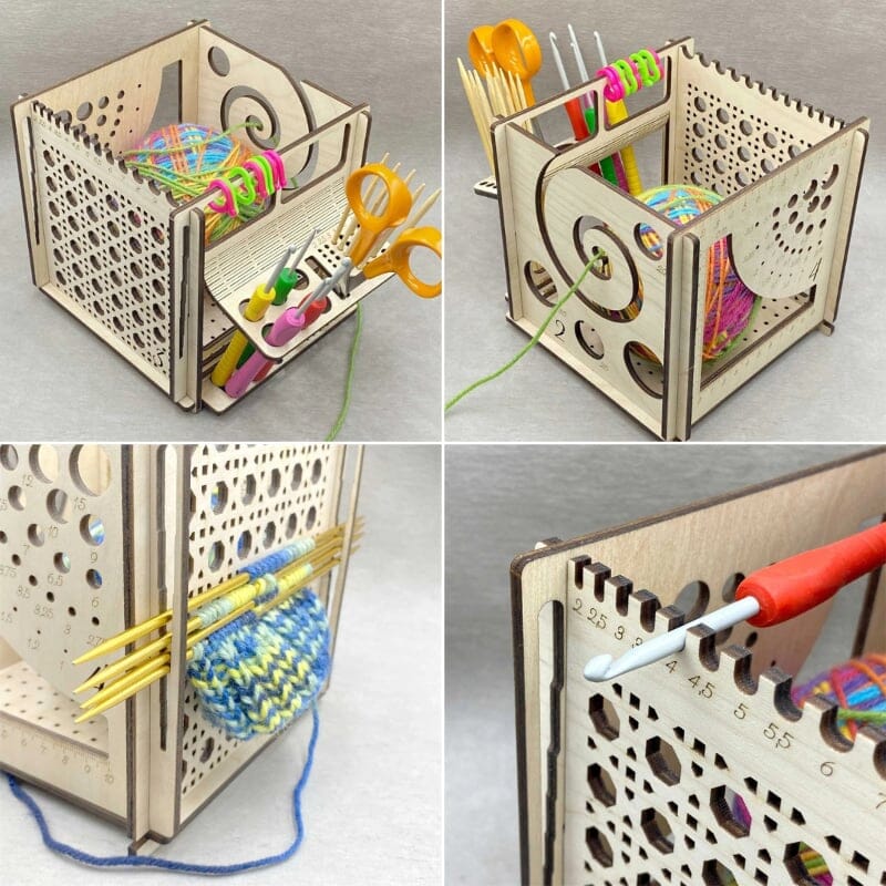 Wood bowl All-in-One – Multifunctional knitting tool | Bowlift