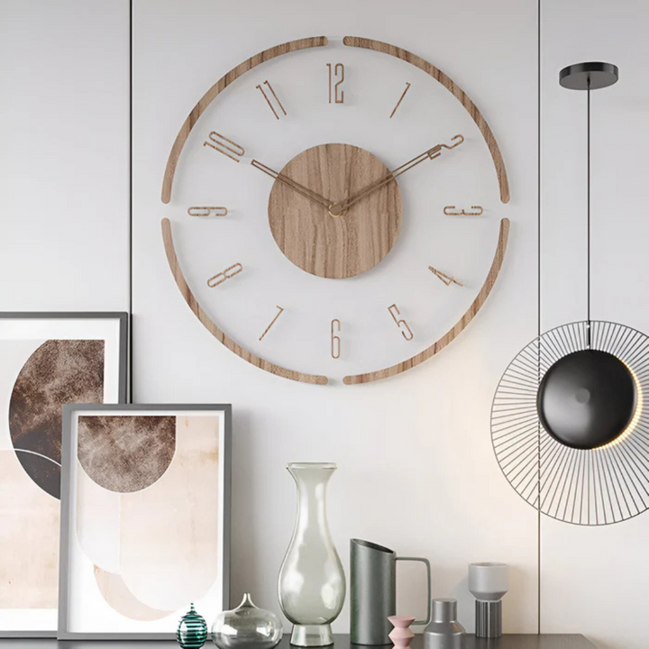 Nock Wall Clock – Stylish & Silent Clock for Living Room or Bedroom | Bowlift