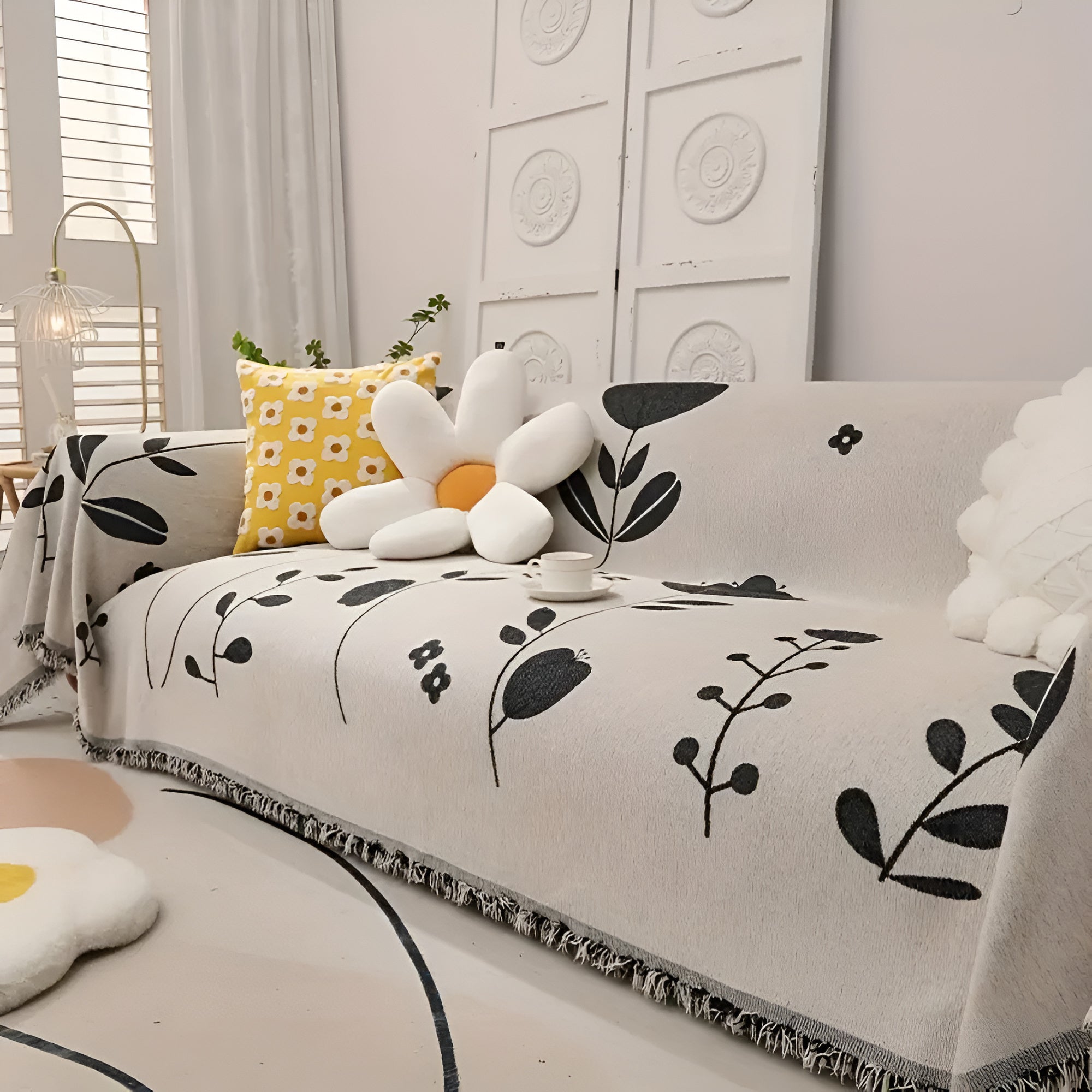 BowLift | Modern Bloom Reversible Sofa Cover