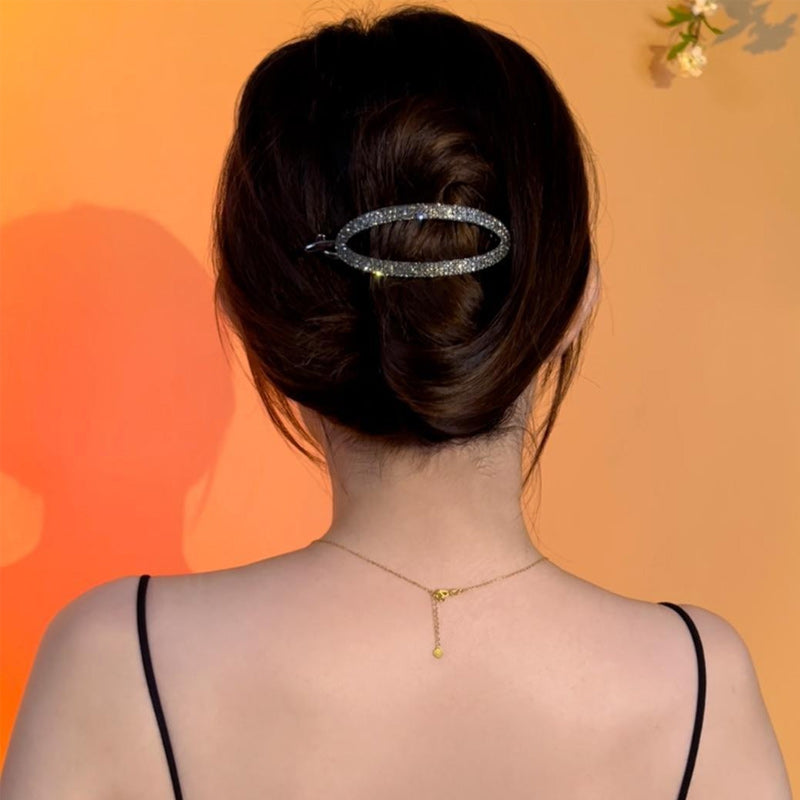 BowLift | Sparkling Curved Minimalist Hair Buckle
