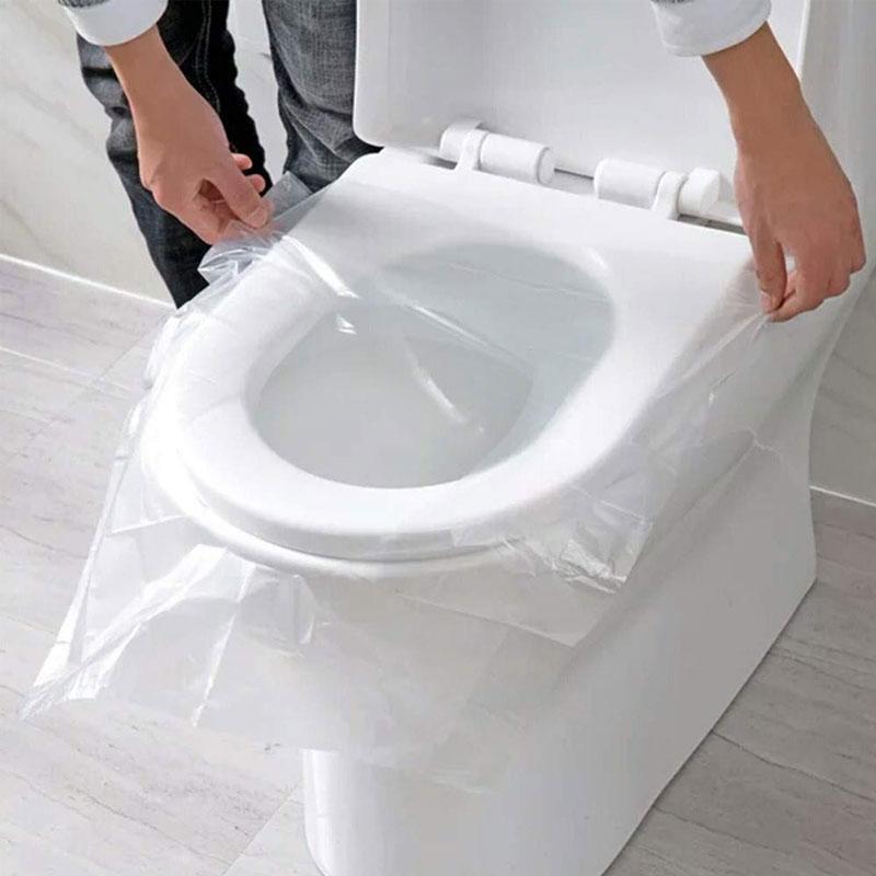 50 PCS Transparent Disposable Toilet Pads | Bowlift