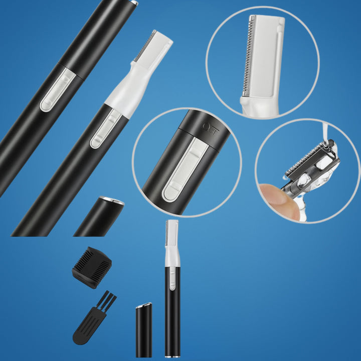 Painless Precision – Stainless Steel Mini Facial Shaver – For Sensitive Skin & On-the-Go Grooming Bowlift