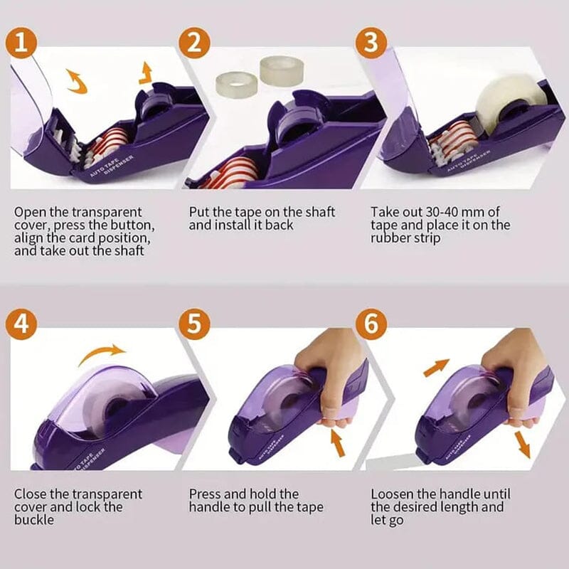 Automatic Tape Dispenser, All-inclusive Handheld Tape Cutter | Bowlift