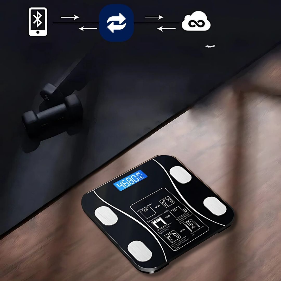BodyMetrics Smart Body Composition Scale | BMI Fat Scale - Measures Weight - Calculates Body Fat - Tracks Fitness Bowlift
