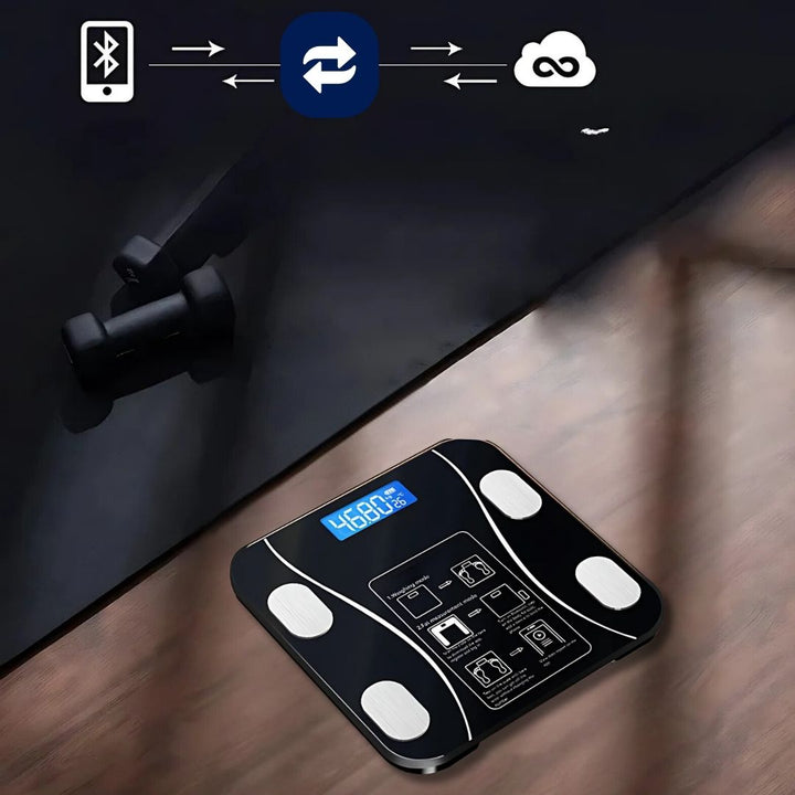 BodyMetrics Smart Body Composition Scale | BMI Fat Scale - Measures Weight - Calculates Body Fat - Tracks Fitness Bowlift