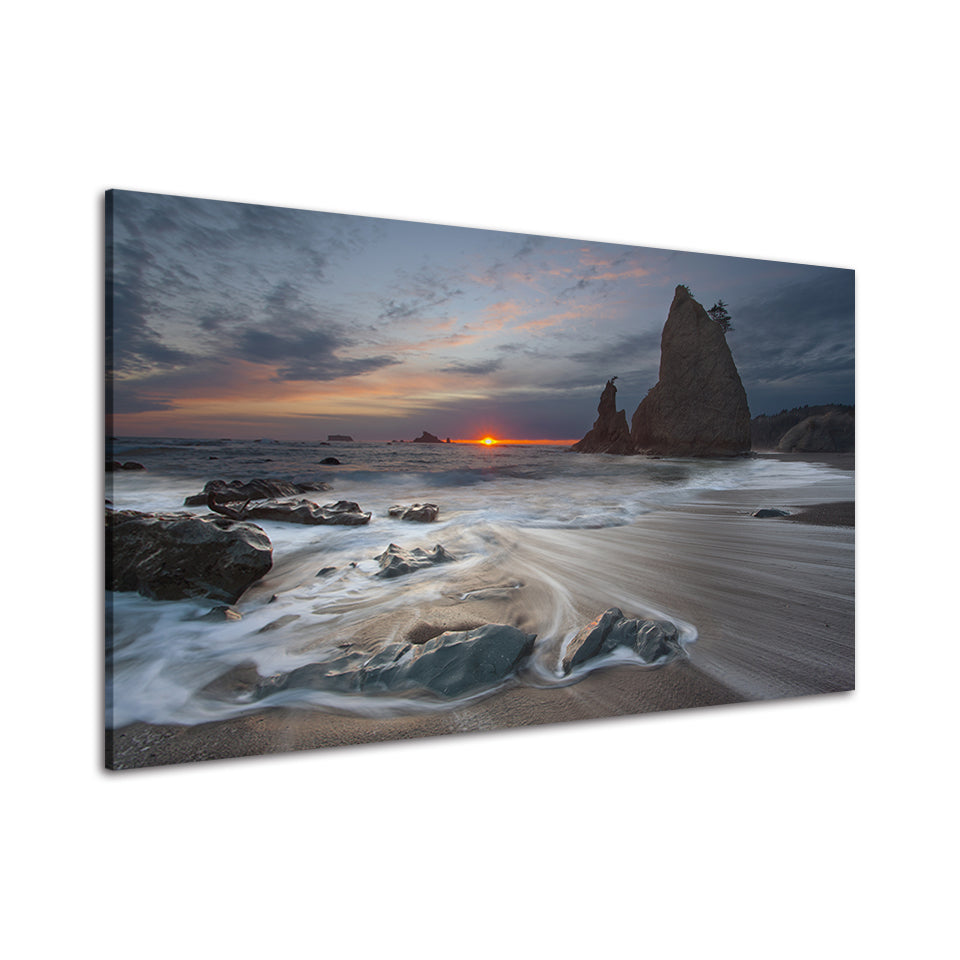 Rocky Beach - Canvas Wall Art Painting | Bowlift
