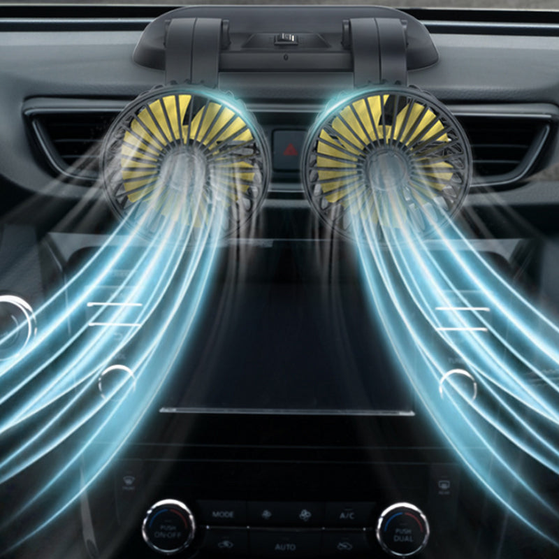 BowLift | Dual Head Car Auto Circulator Fan