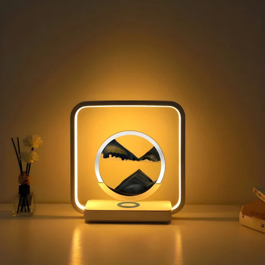 BowLift | SandAura | 3D LED Night Lamp with Flowing Sand Art