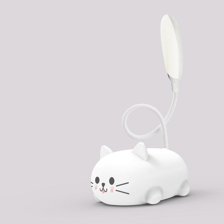 Mini Cartoon Cat LED Eye Protection Reading Lamp USB Rechargeable Desk Lamp | Bowlift
