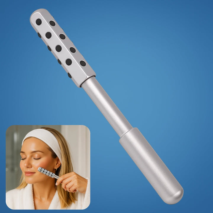 Depuff & Lift Skin – Smooth Metal Cooling Design – Boost Circulation & Glow for Cheeks Neck Face Bowlift