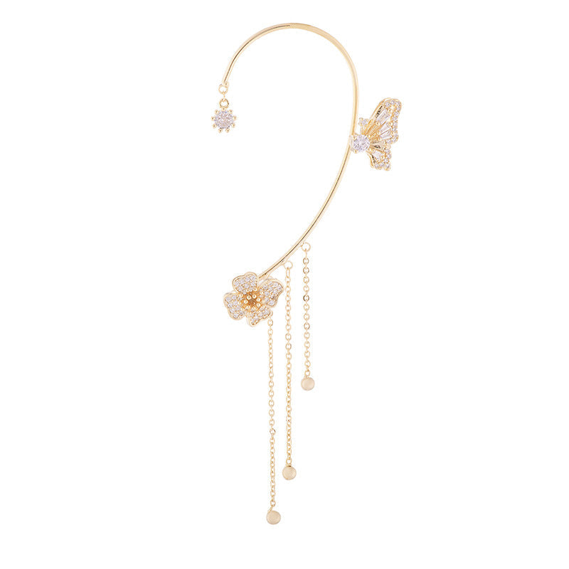 BowLift | Butterfly Tassel Style Zircon Earrings