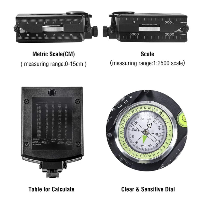 BowLift | Multifunctional Military Aiming Navigation Compass