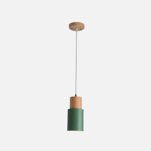 BowLift | Ingrid Metallic Pendant with Wooden Accents