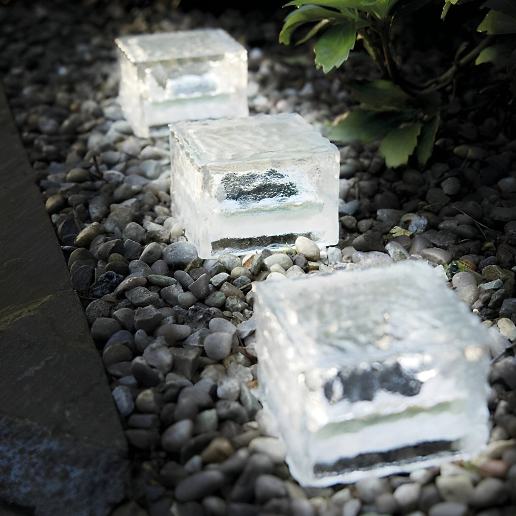BowLift | Garden Solar Glass Brick Path Lights