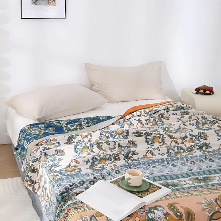 BowLift | Meadow Bliss Boho Floral Blanket