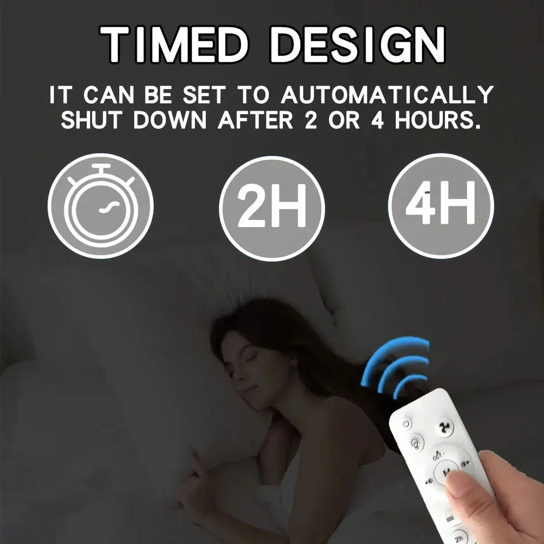 Ceiling fan LED with remote control and dimmable light | Bowlift
