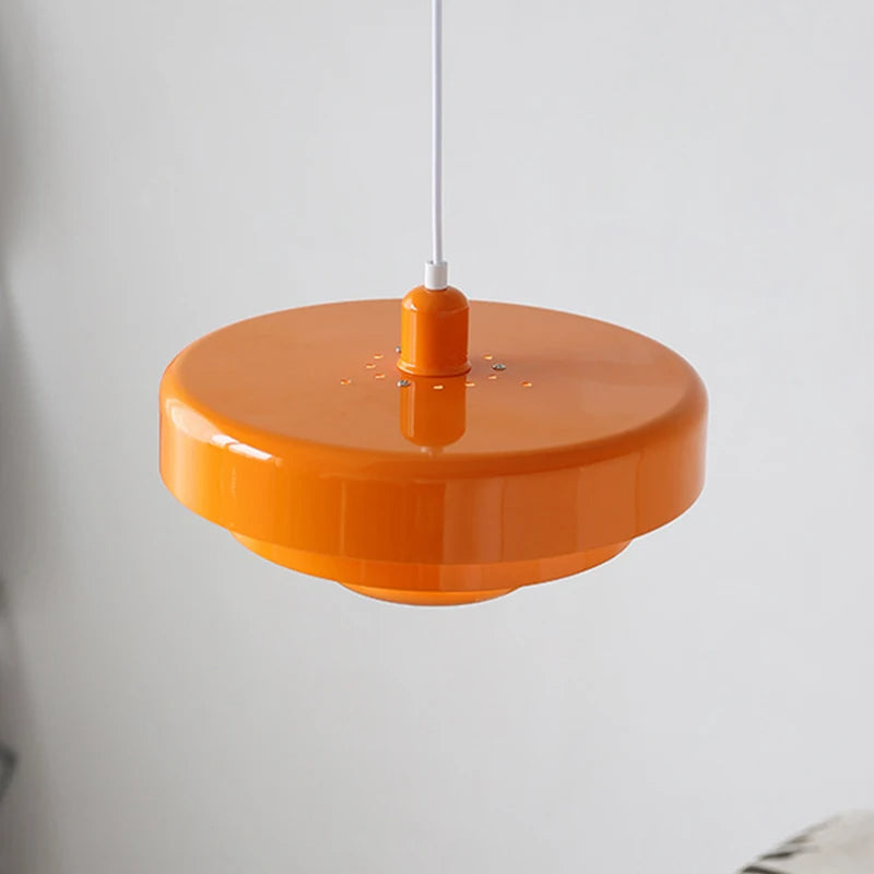 BowLift | Vintage Italian Pendant Light – Elegant Orange & Green Hanging Light for Modern Homes