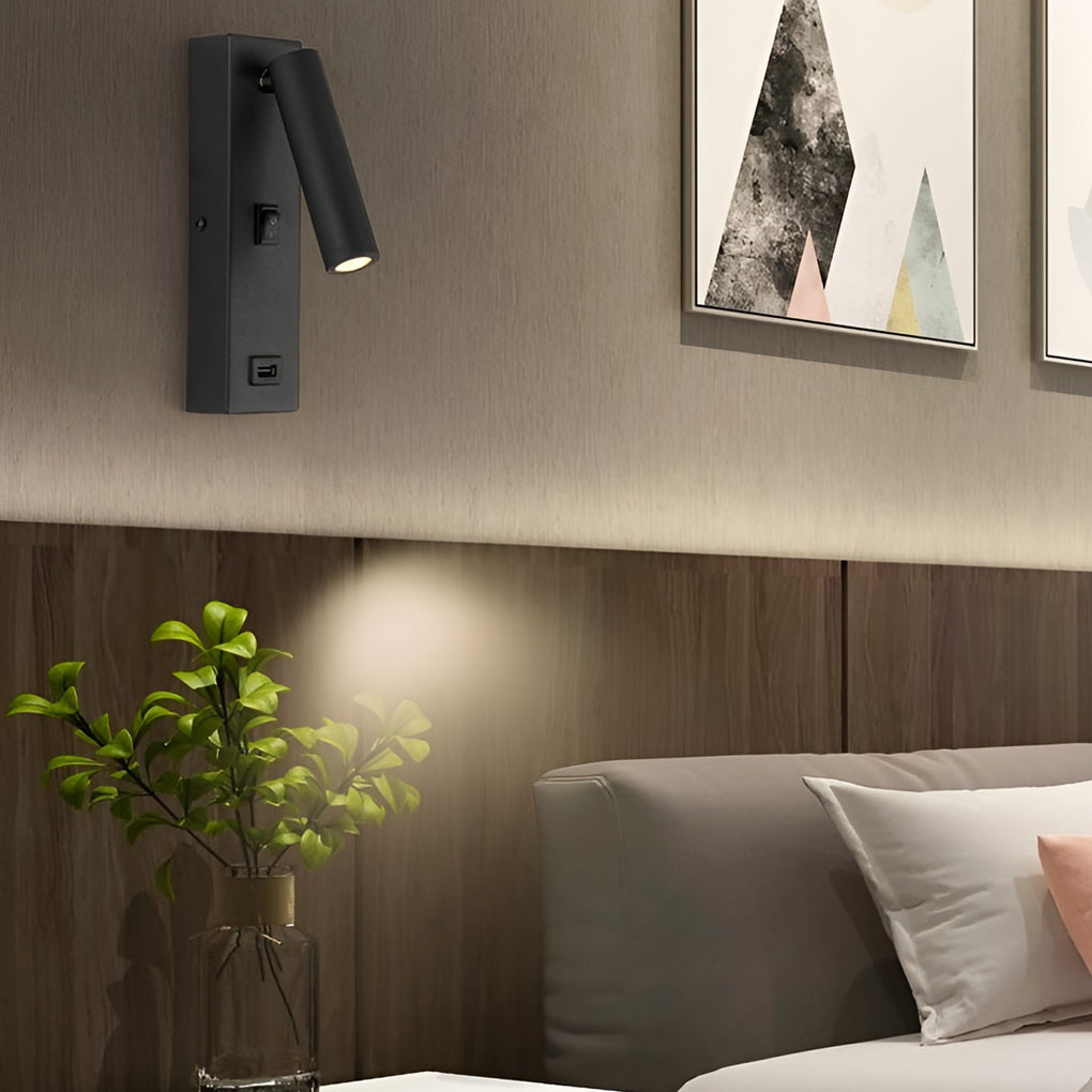 BowLift | ArtiLicht Luxury Wall Lamp with Adjustable LED and USB Charging Port