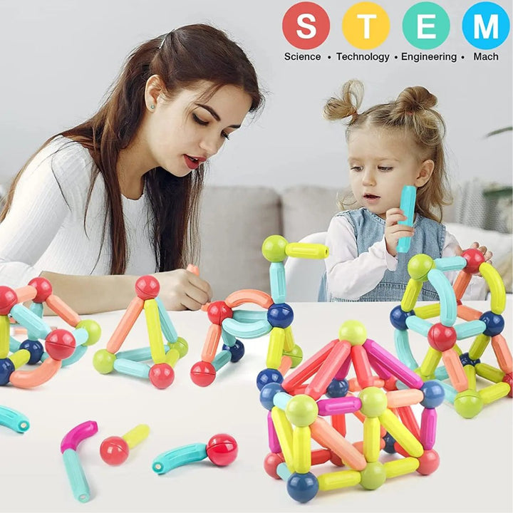 Magneo Blocks - Creative Magnetic Construction Set for Children Bowlift