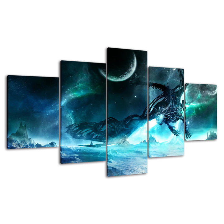 Night Galaxy Creature - Canvas Wall Art Painting | Bowlift