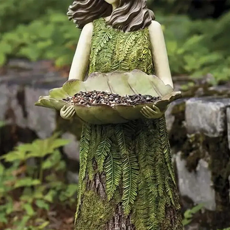 Forest Girl Bird Feeder | Bowlift