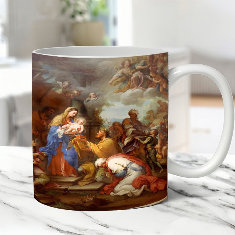 BowLift | Vintage Christmas Nativity Scene Mug