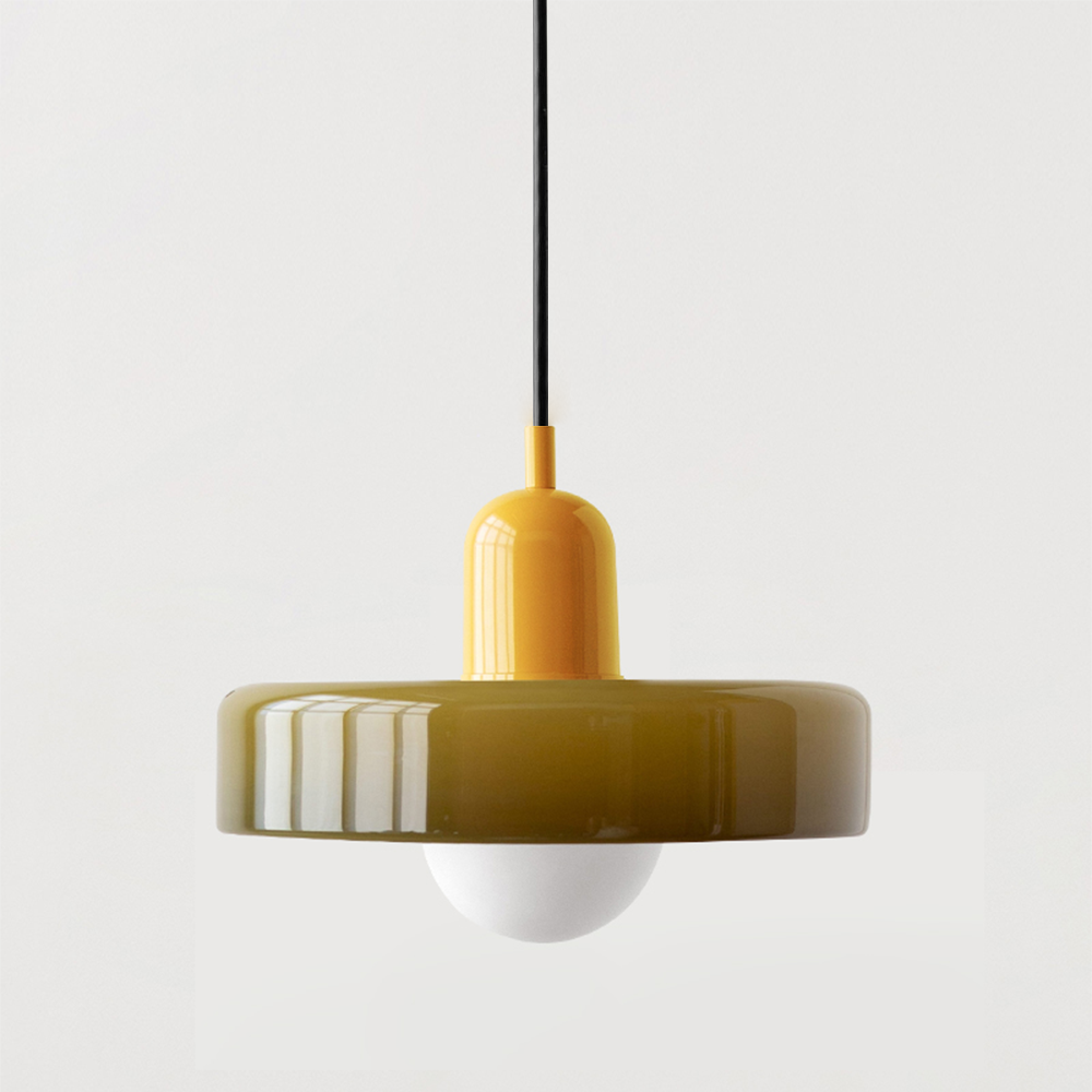 BowLift | Bauhaus Pendant Light made of Colored Glass
