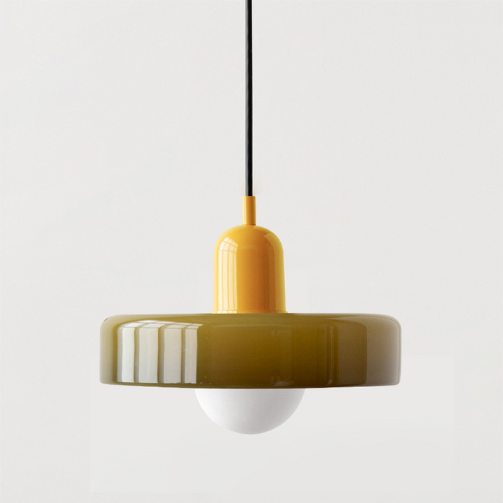 BowLift | Bauhaus Pendant Light made of Colored Glass