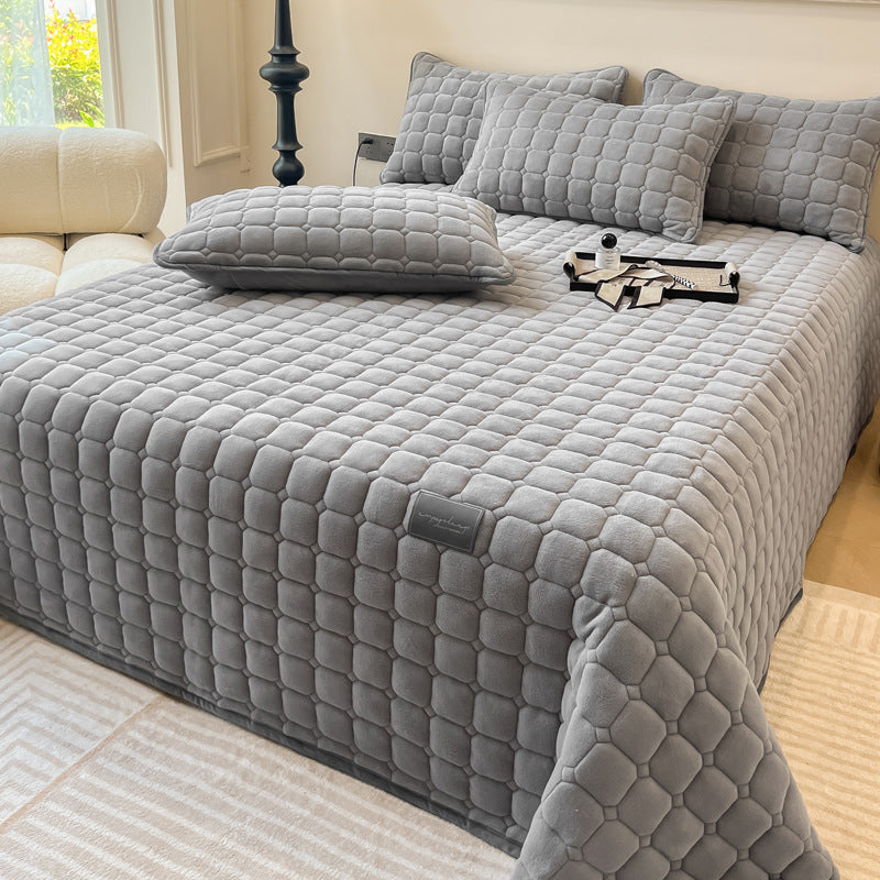 BowLift | Modern Soft Throw Blanket with Square Texture – Stylish Fluffy Bed & Sofa Cover