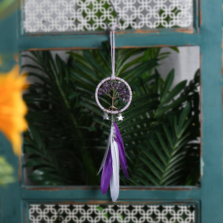 BowLift | Tree of Life Gemstone Dreamcatcher Hanging Jewelry