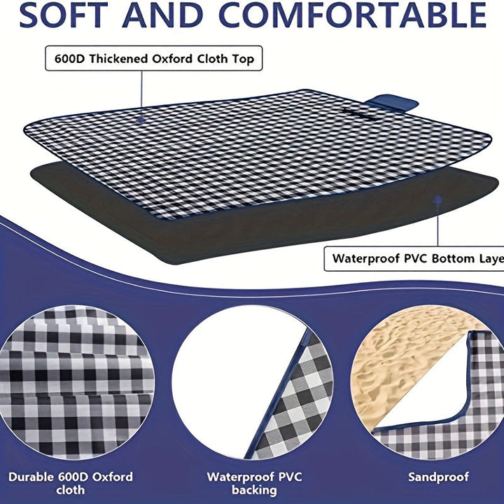 BowLift | Extra Large Waterproof Picnic Blanket | Foldable Outdoor Mat