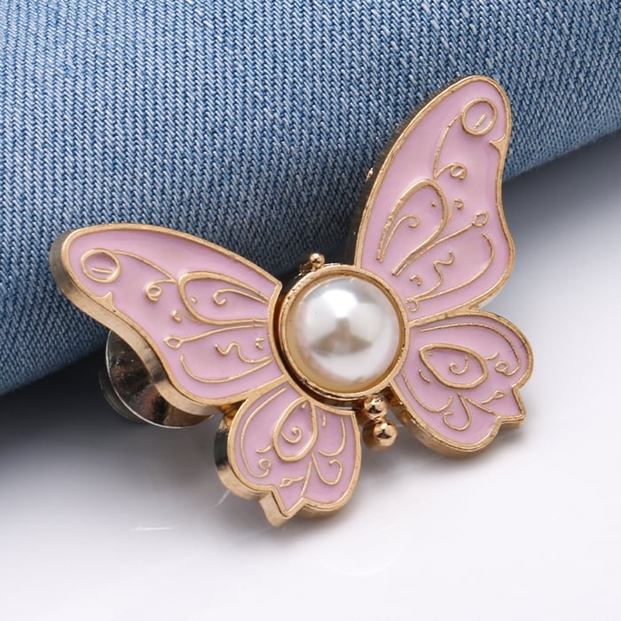 BowLift | Detachable Clothing Clips | Adjustable Metal Waist Pins | No-Sew Jean & Skirt Fasteners