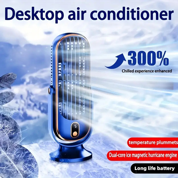 Portable Mini Air Conditioner with USB Charging – 5 Speeds & 720° Rotation | Bowlift