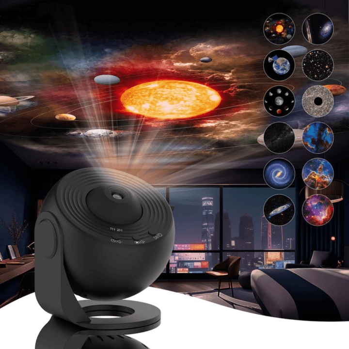 BowLift | HD starry sky projector with 13 galaxy discs
