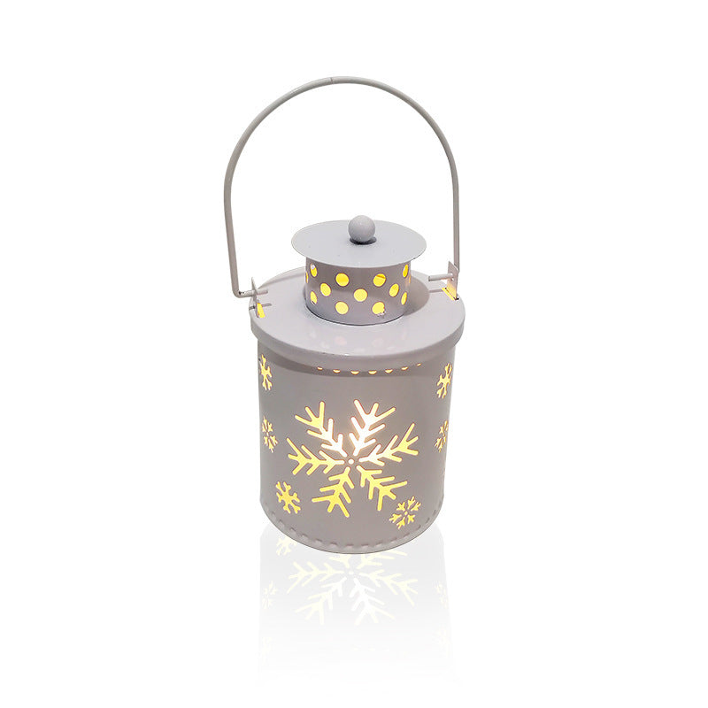 BowLift | Electronic Christmas Candle with Flickering LED Light – Decorative Iron Candle Holder for Indoor
