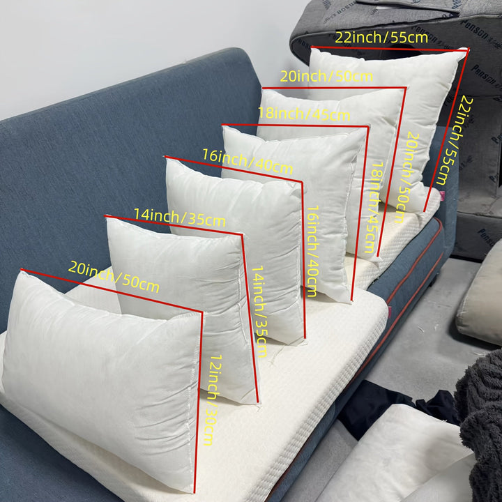 CozyNest Cushions - Luxurious Filling for Sofa and Bed (2 Pieces) Bowlift