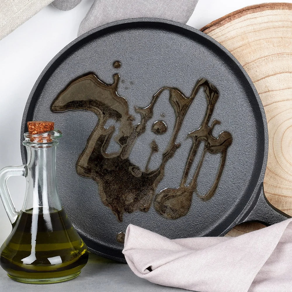 Cast iron pan 26 cm for even frying results | Bowlift
