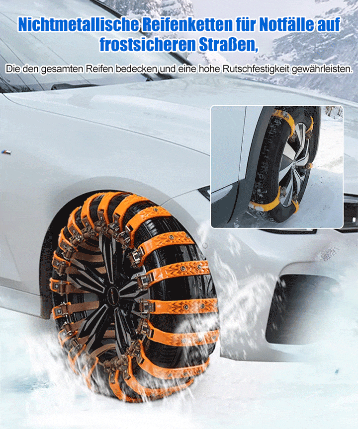 Non-slip tire chain | Ultimate car safety | Bowlift