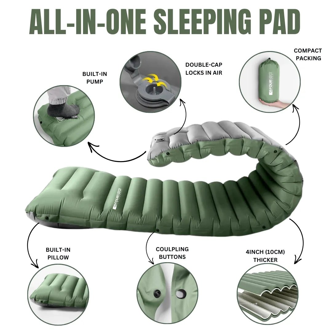 BowLift | GreenCloud Air Sleeping Pad: Ultimate Comfort for Every Adventure