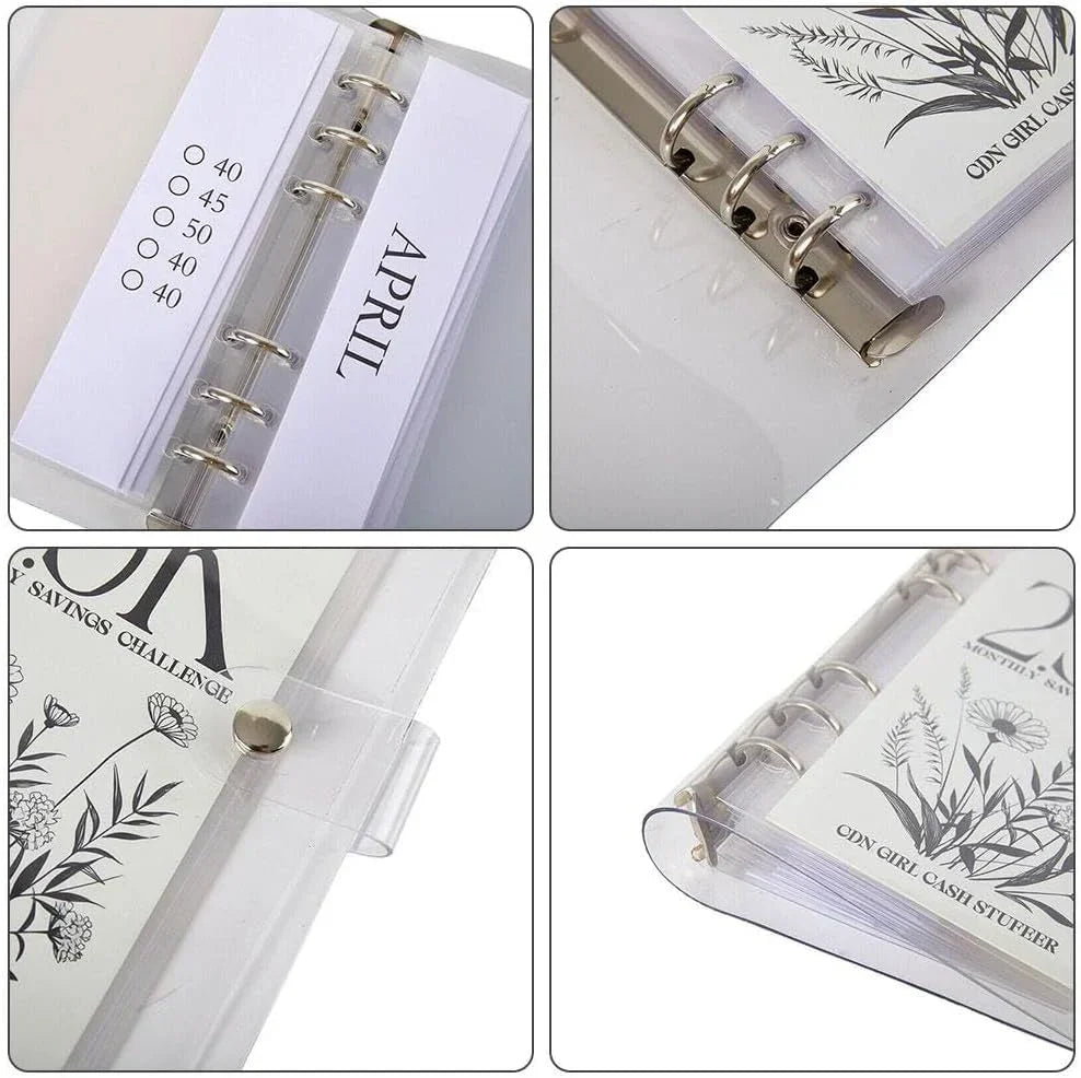 BowLift | 12-Month Envelopes Money-Saving Challenges Binder