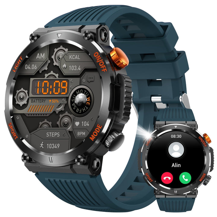 Jack - Waterproof Smartwatch with LED Flashlight and Sleep Monitor Bowlift