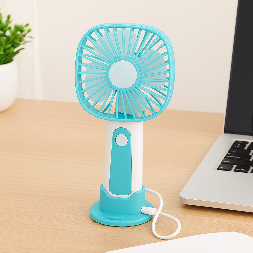 Mini Handheld Fan – 3-Speed USB Rechargeable | Bowlift