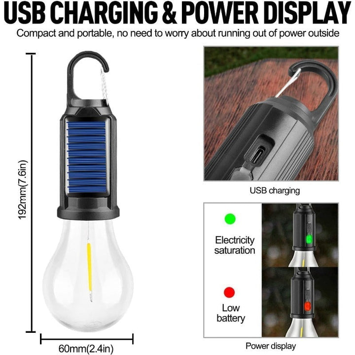 BowLift | Solar + USB LED Camping Lantern
