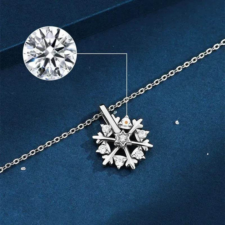 BowLift | Luxury Rhinestone Christmas Snowflakes Necklace Gift for women