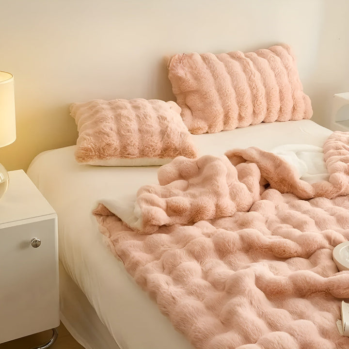 Fleece and fleece Bowliftanket – Extra soft & warm | Perfect for sofa and bedroom | Bowlift