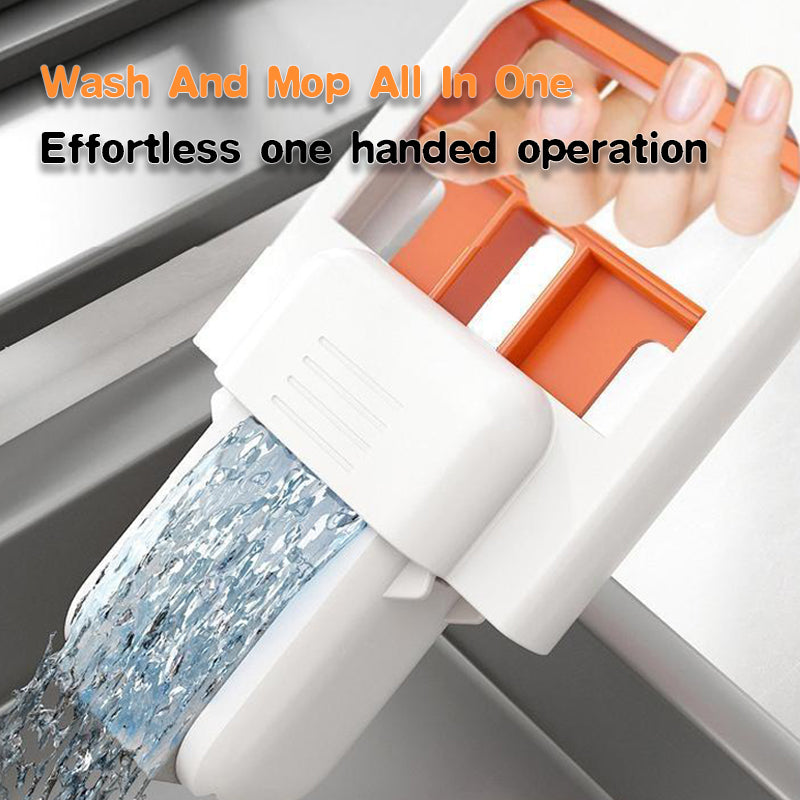 BowLift | Hands-Free Folding Mini Mop – Compact Squeeze Mop for Kitchen & Bathroom