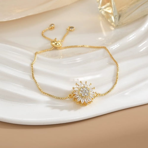BowLift | Sunflower Mood Bracelet | Color-Changing Stone | Symbol of Joy & Daily Positivity