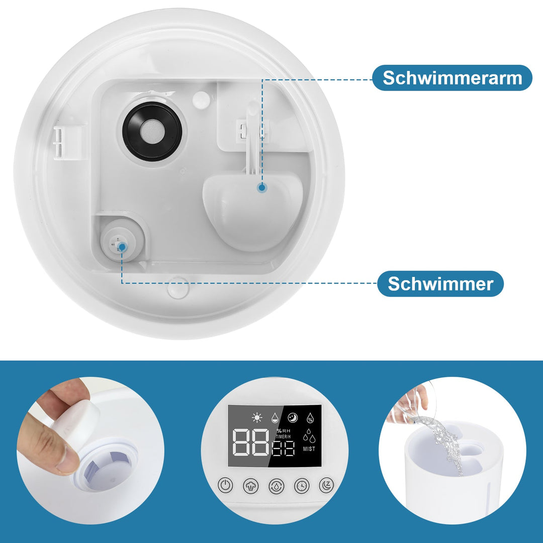 4L Top Fill Humidifier with Remote Control | Bowlift