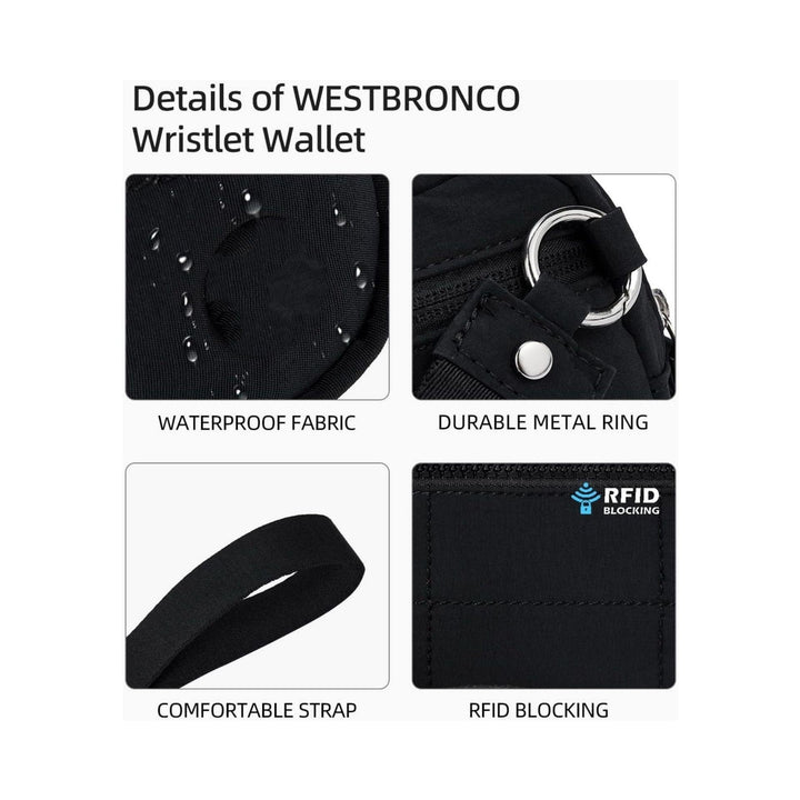 BowLift | Stylish Nylon Wristlet Wallet with Multiple Compartments