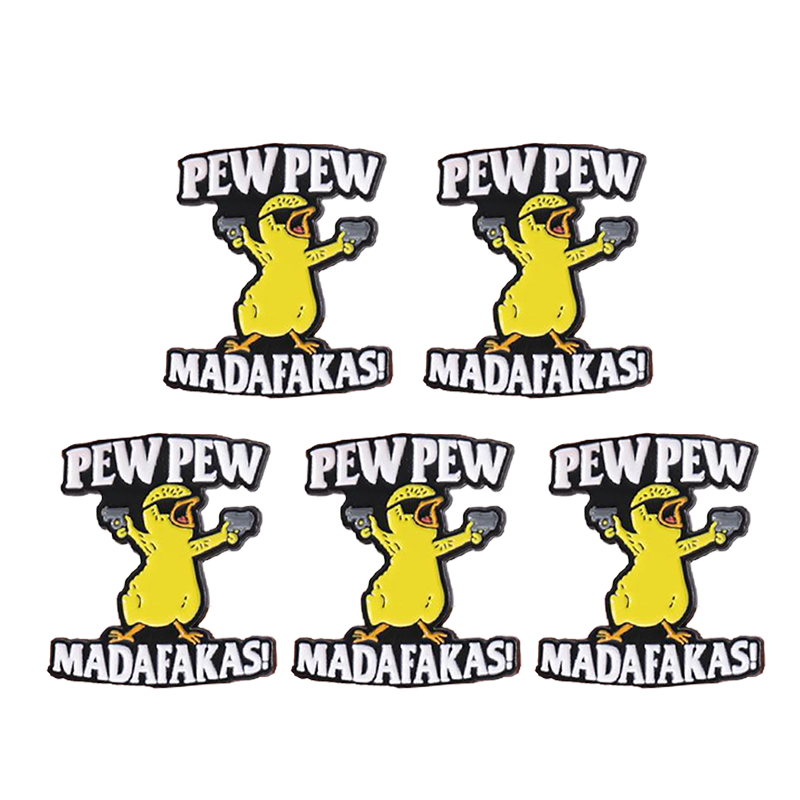 BowLift | Letter & Cartoon Duck Design Brooch